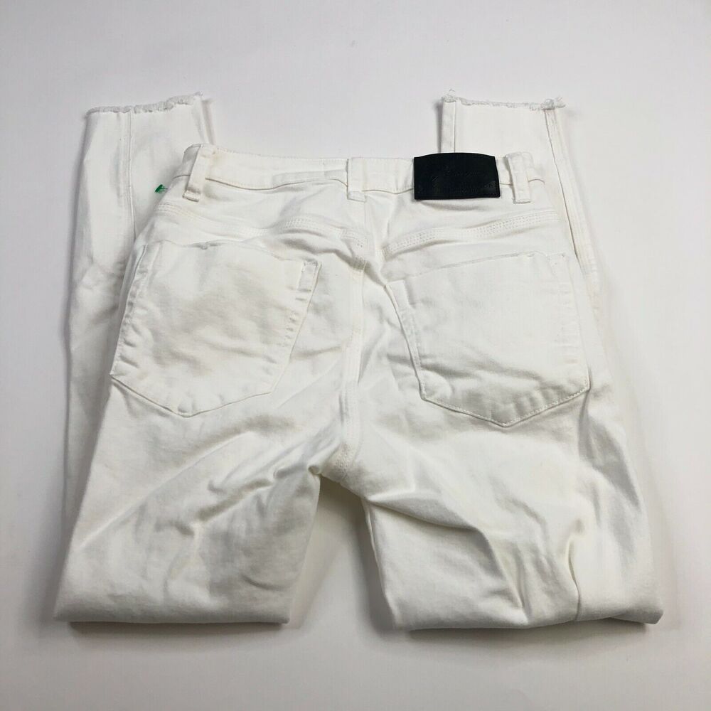 One Teaspoon 26 Tag (Actual 26W 25L) Distressed Cut Off Raw Hem Denim Jeans
